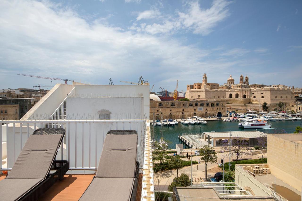 Traditional & Modern Maltese Townhouse - Rooftop Terrace And Sea Views, Close To Birgu Waterfront Cospicua Eksteriør billede